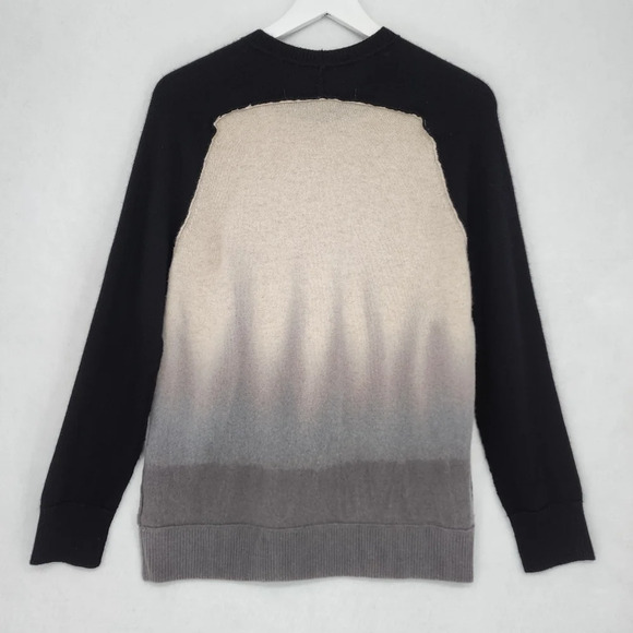 Raquel Allegra Relaxed Ombre Cashmere Crew Sweater - Picture 4 of 10